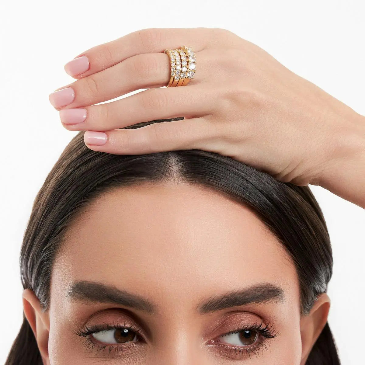 Gold Half Eternity Ring