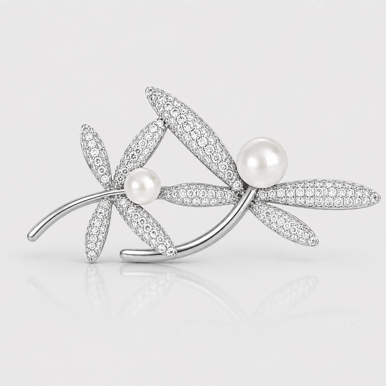 Dragonfly Pearl Brooch