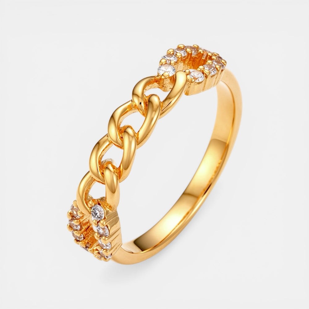 Chain Design Zirconia Ring