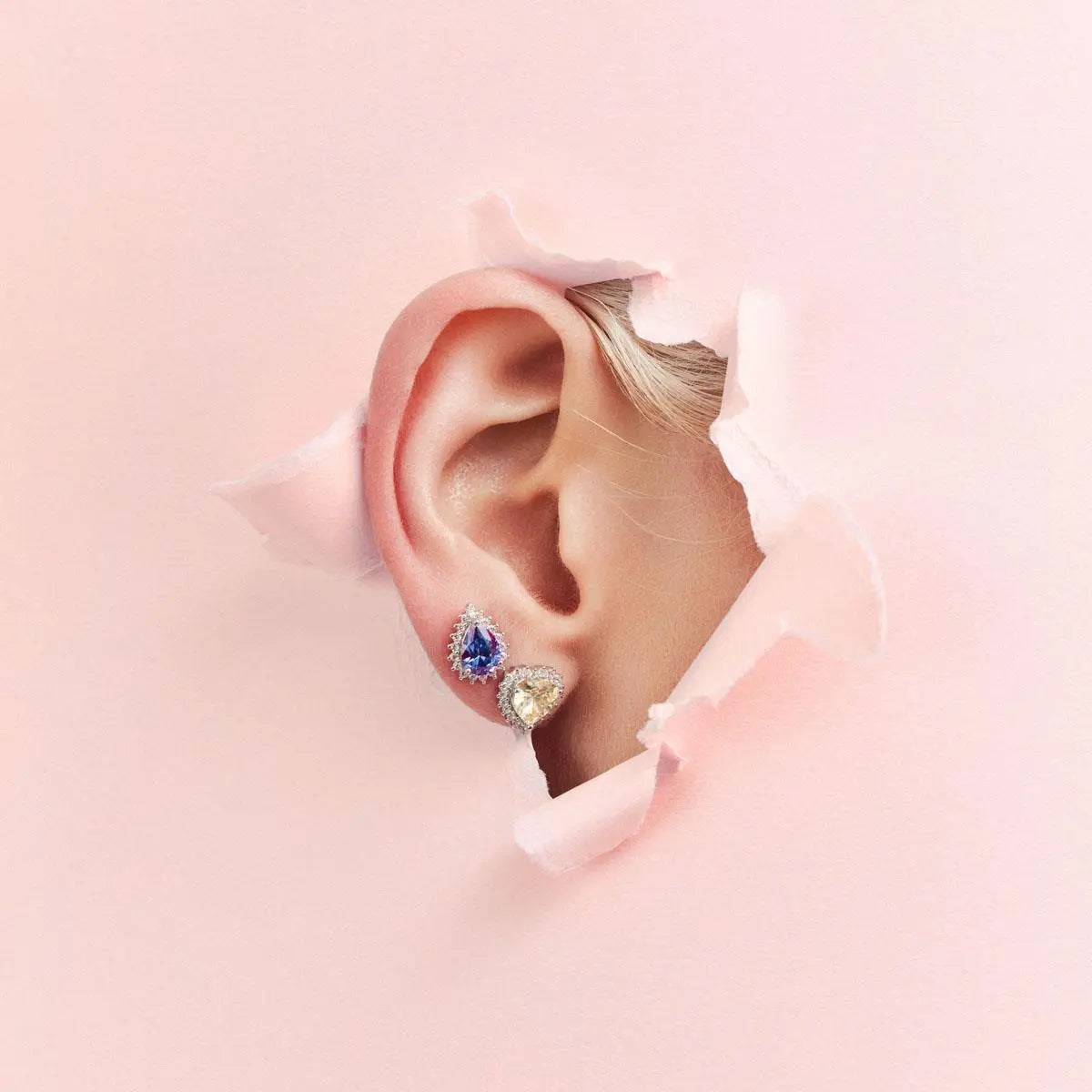 Citrine Cubic Zirconia Stud Jewellery Set for Women