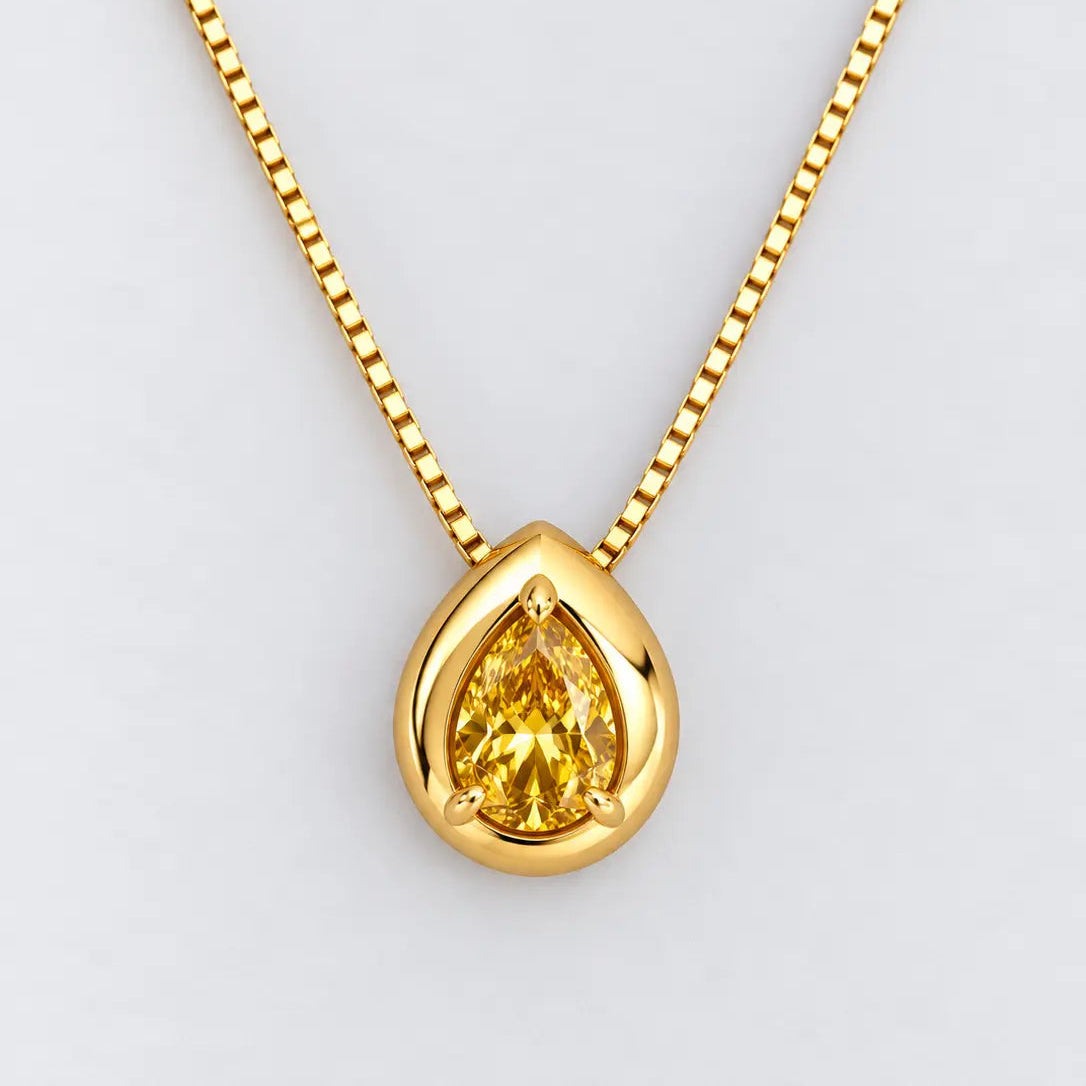 Gold November Birthstone Necklace