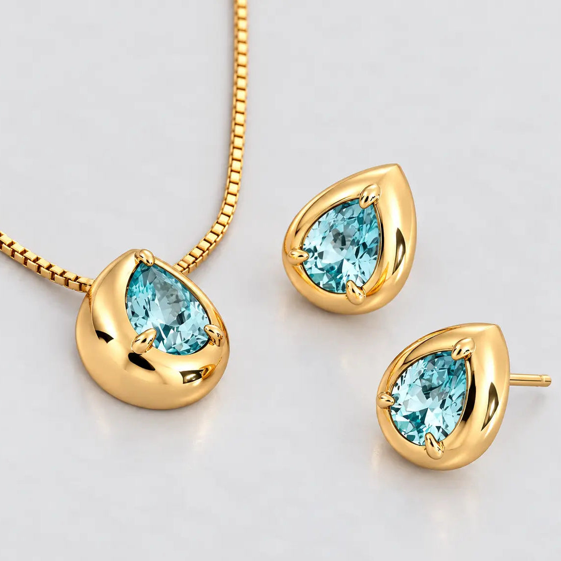 Gold June Birthstone Jewellery Set