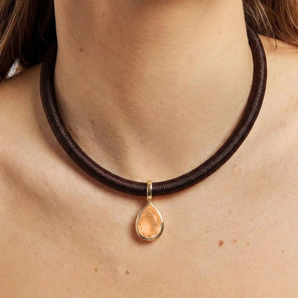 Crystal Drop Charm Pendant