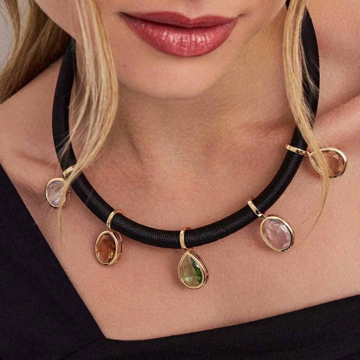 Crystal Drop Charm Pendant