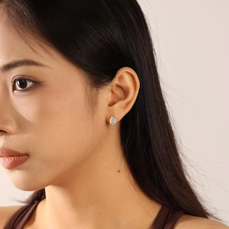 Cubic Zirconia Stud Earrings