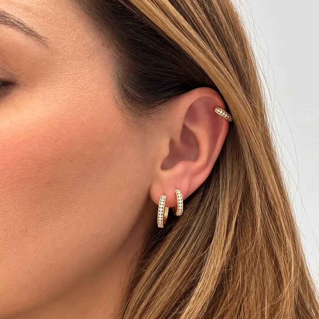 Medium Gold Hoop Earrings