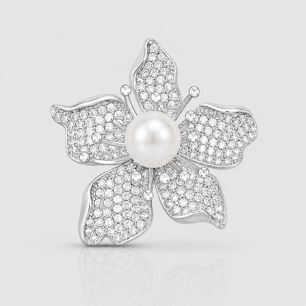 Pearl Flower Brooch