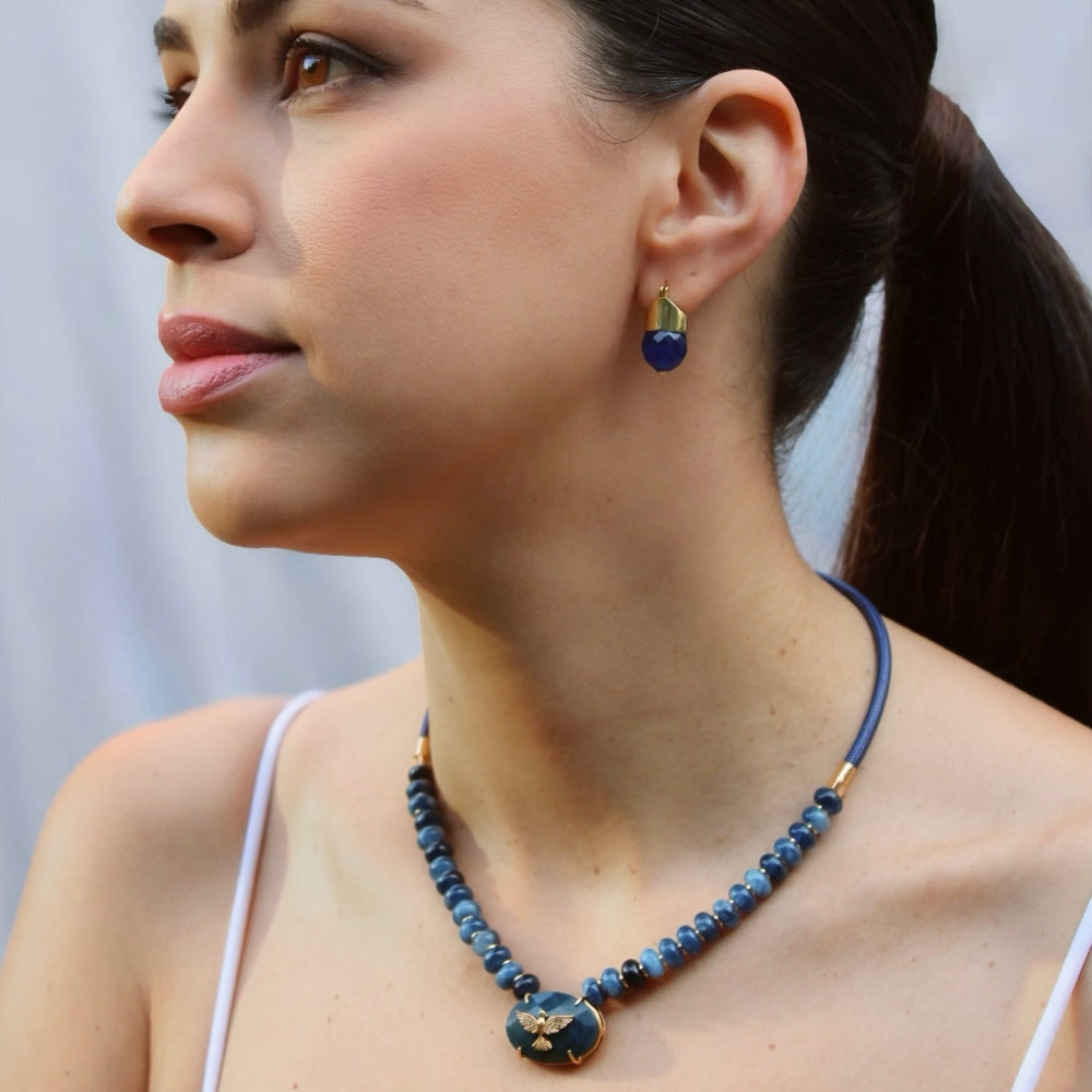 Blue Stone Necklace