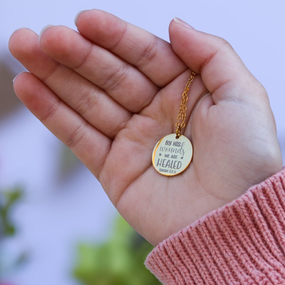 Personalised Round Pendant Necklace