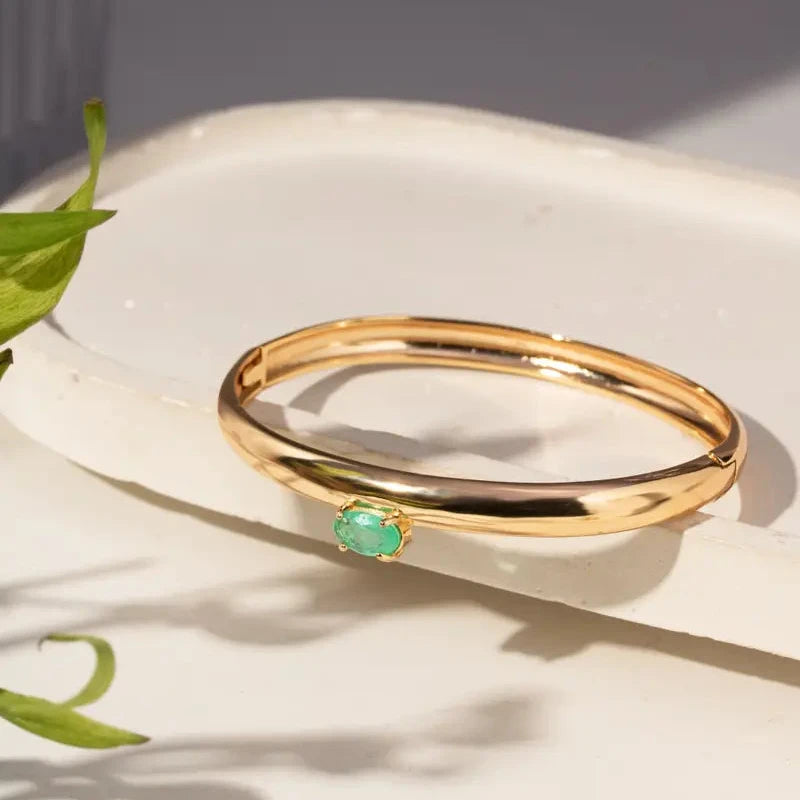 Tourmaline Zirconia Bangle