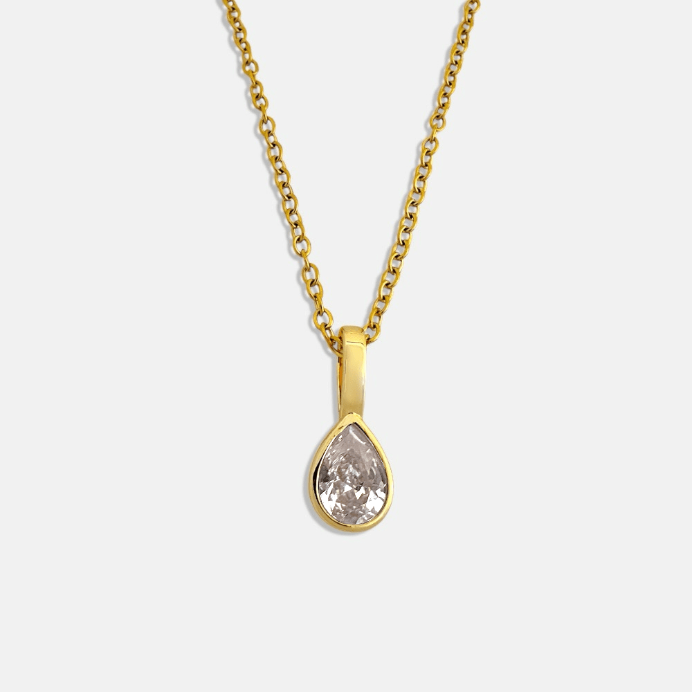 August birthstone chain necklace