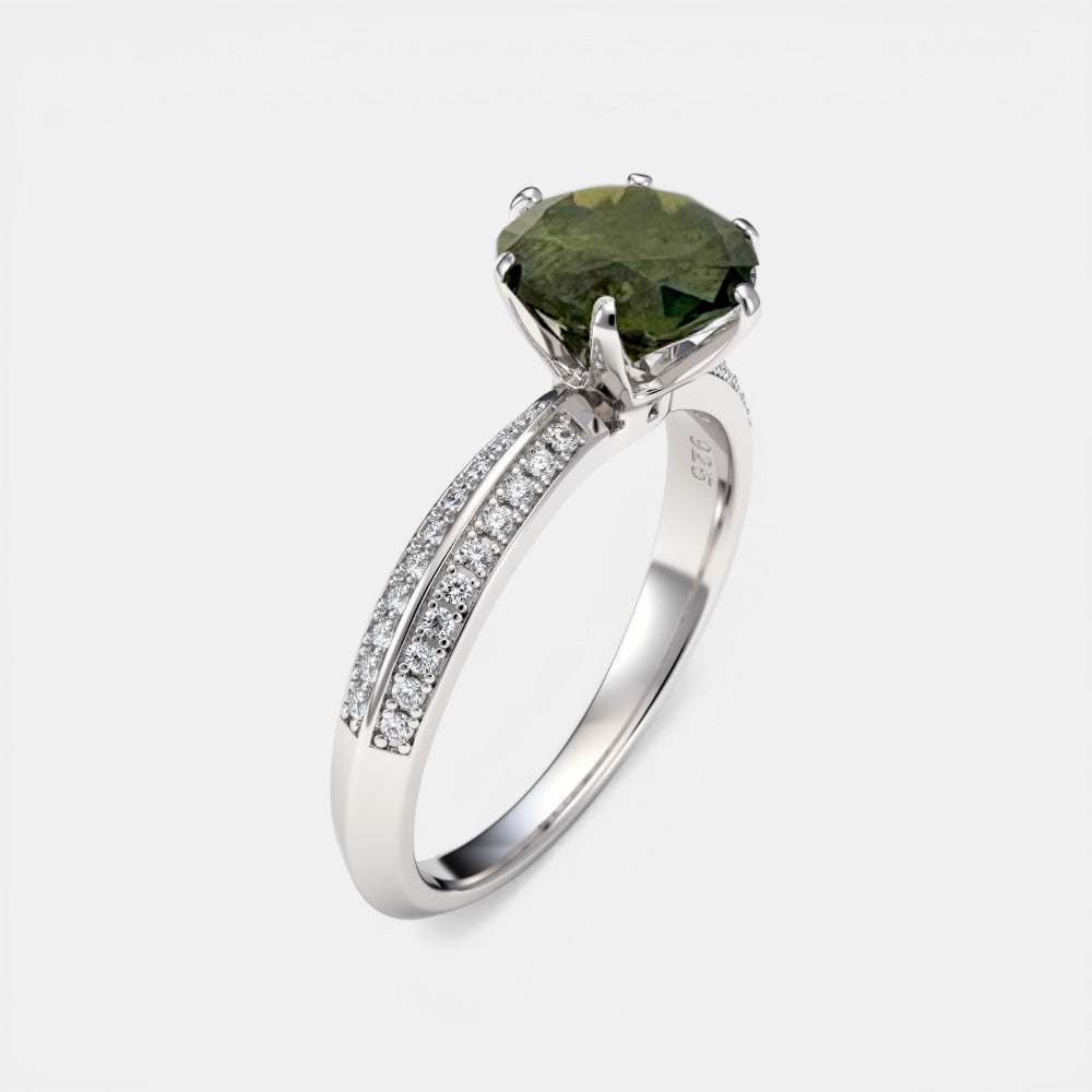 Emerald Solitaire Ring