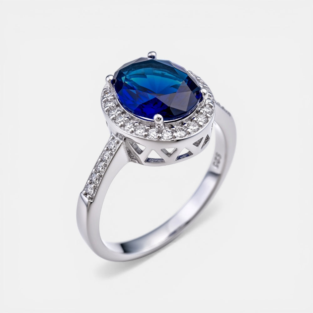 Sapphire round Ring