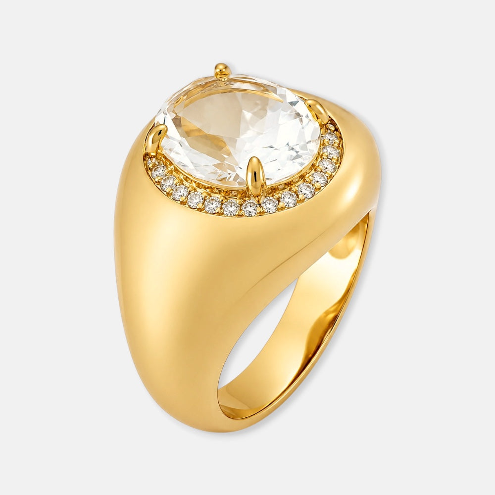 Zirconia Round Ring