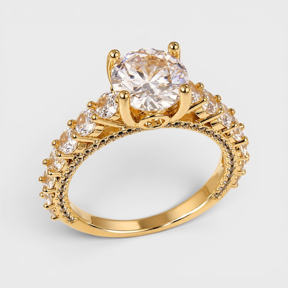 Cubic Zirconia Solitaire Ring