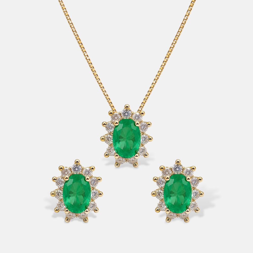 Emerald Crystal Set