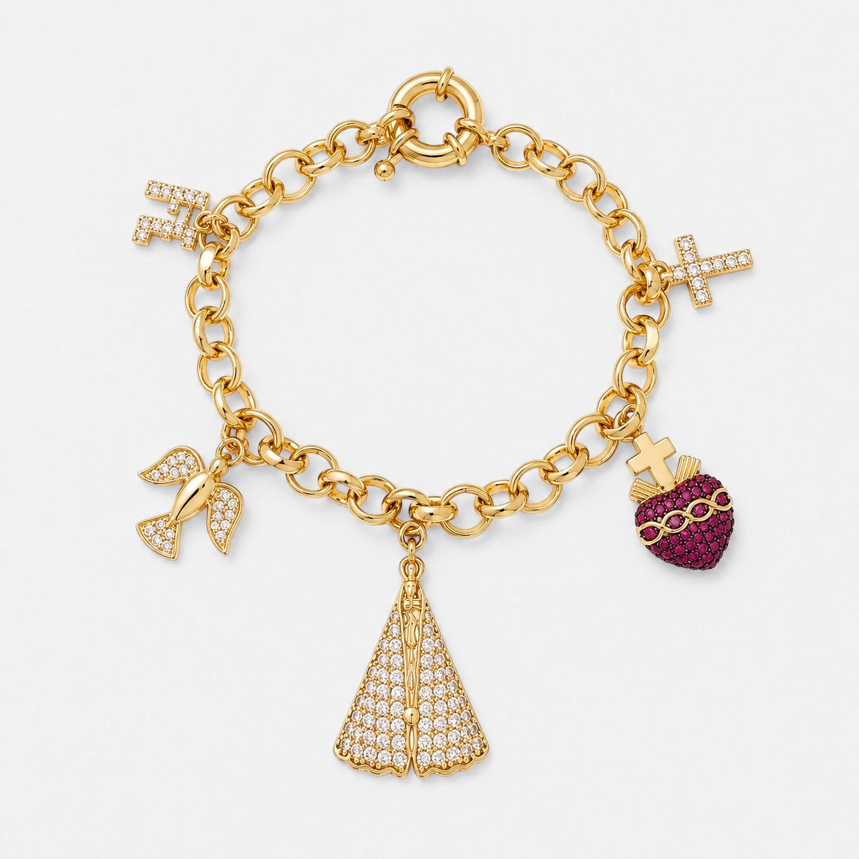 Gold Charm Bracelet