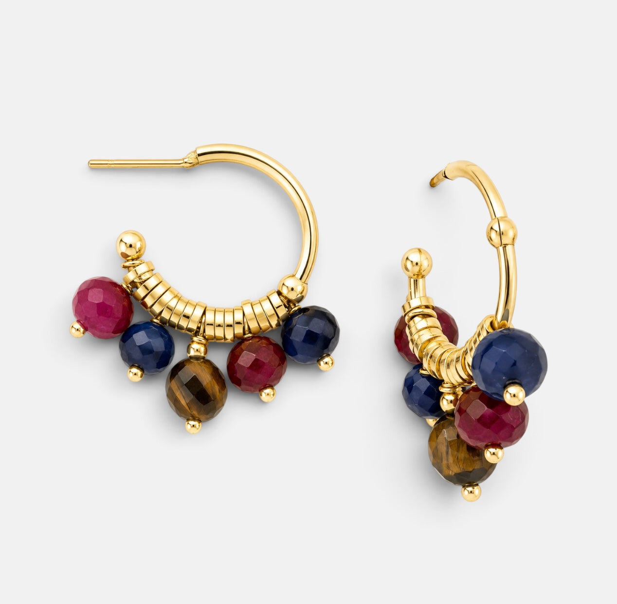 Jade Hoop Earrings