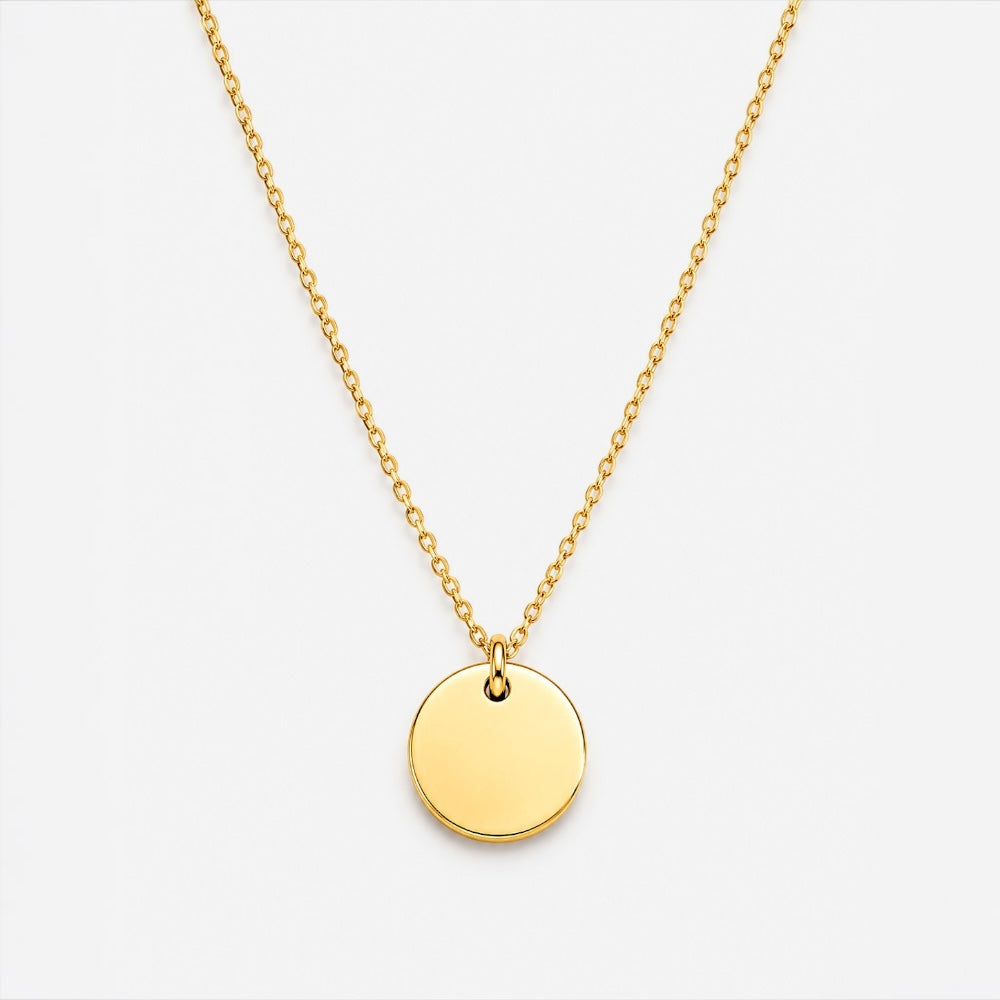 Personalised Round Pendant Necklace