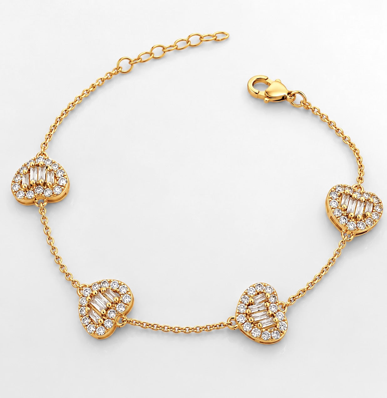 Gold Heart Bracelet
