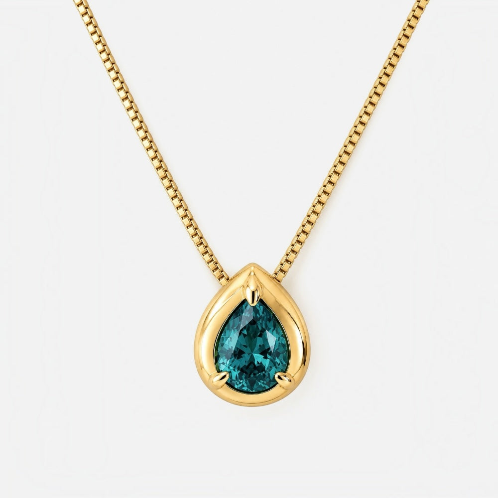 Gold June Birthstone Necklace