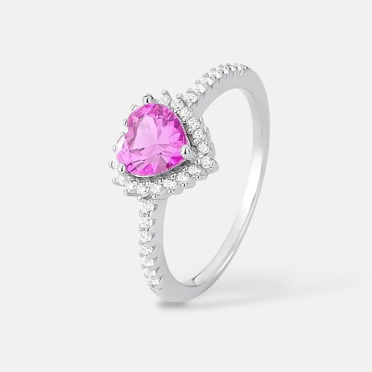 Pink Heart Ring