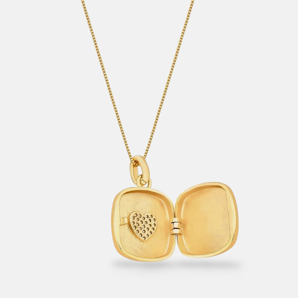 Square Cubic Zirconia Scapular Necklace