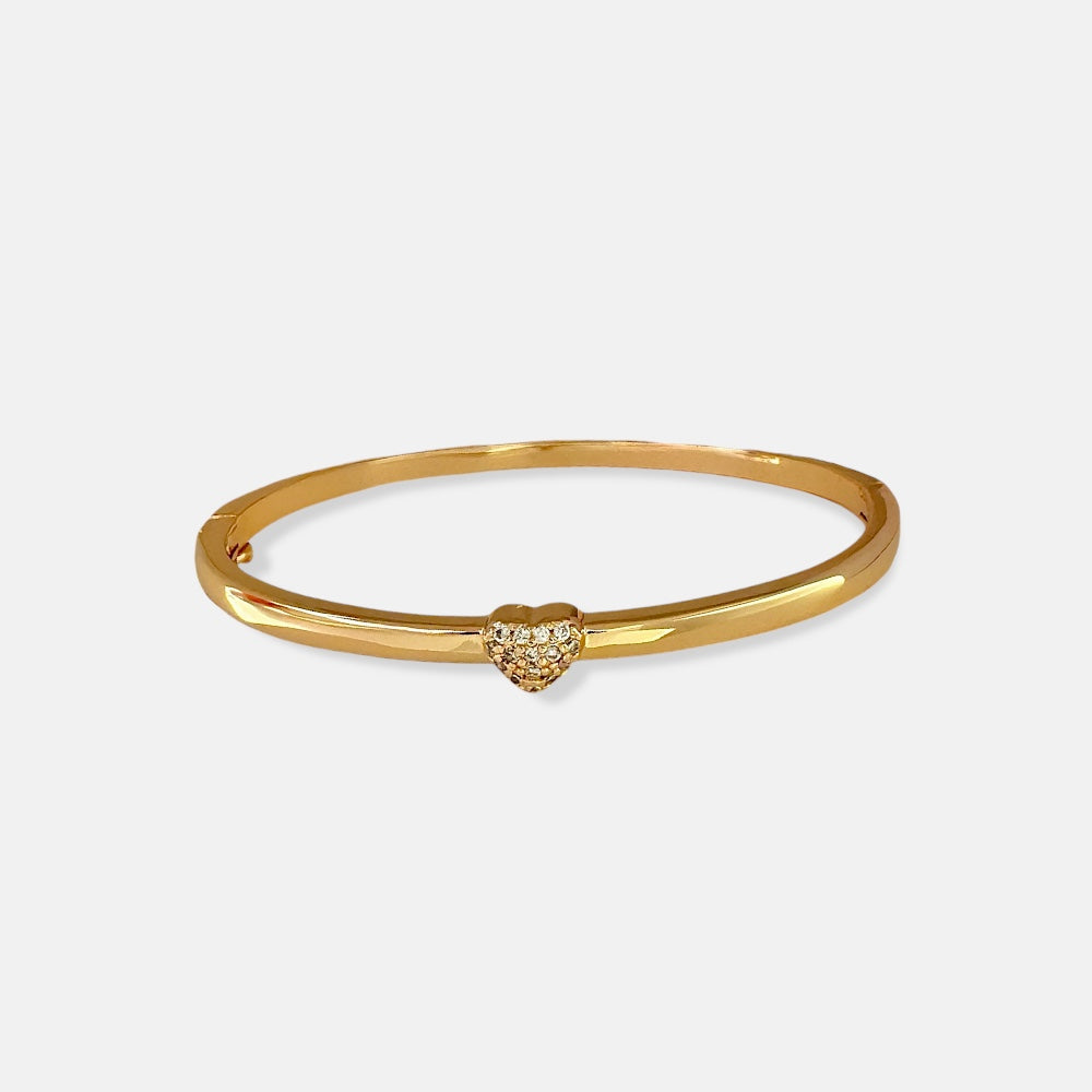 heart Medium zirconia bangle