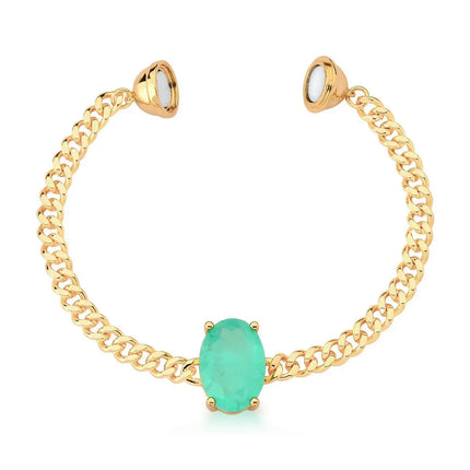 Tourmaline zirconia magnetic bracelet