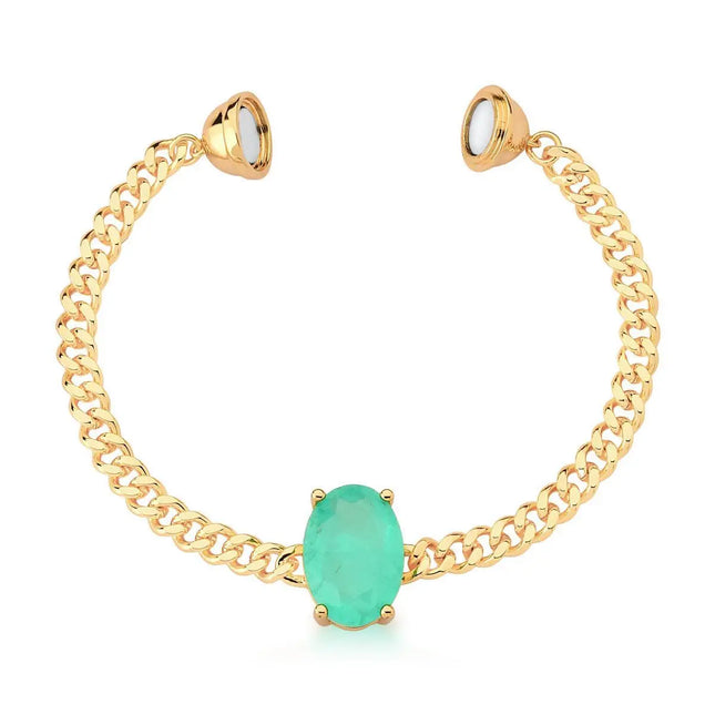 Tourmaline zirconia magnetic bracelet