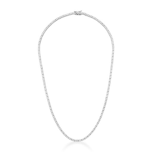 Silver Tennis Necklace [Villa Valentina]