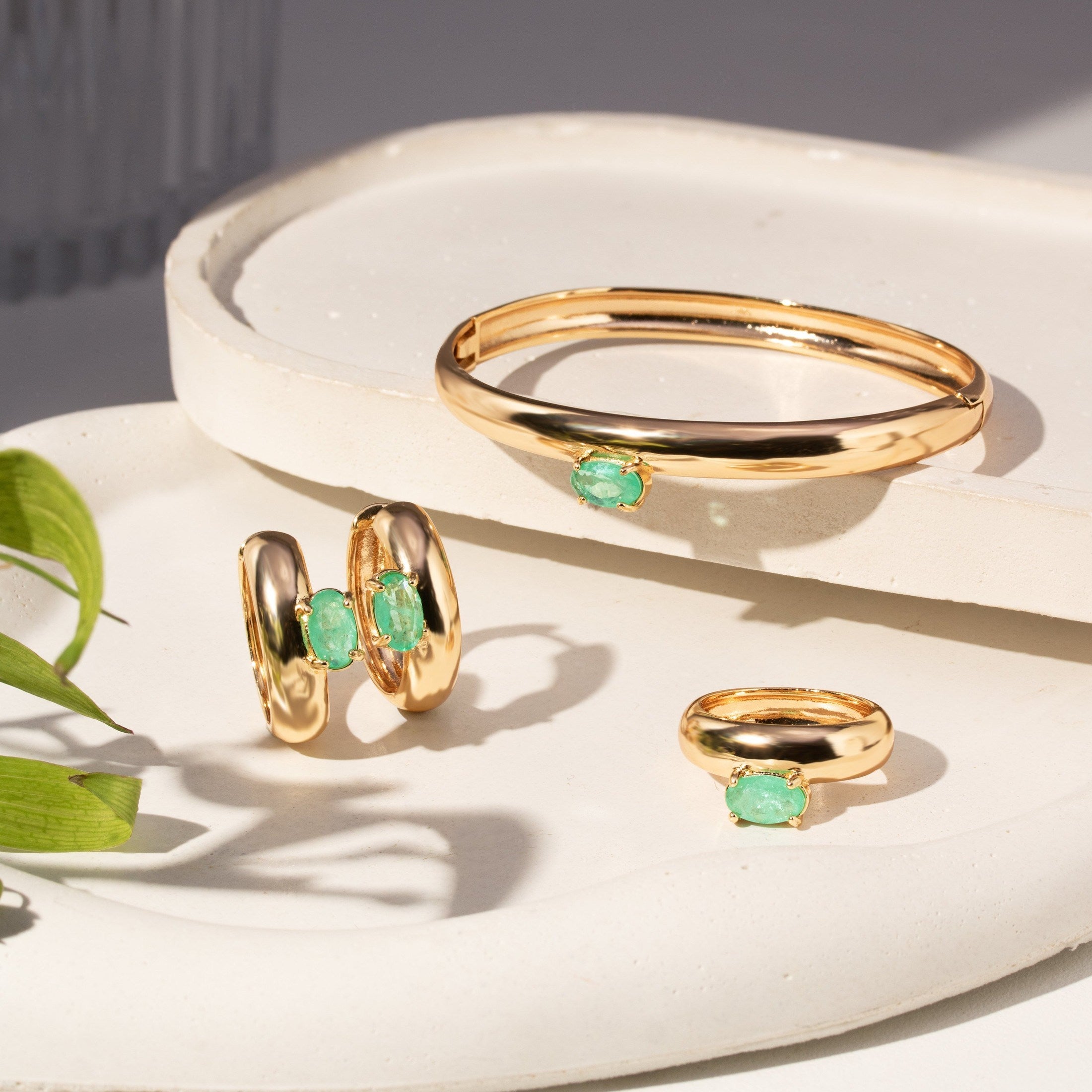 Tourmaline Zirconia Ring