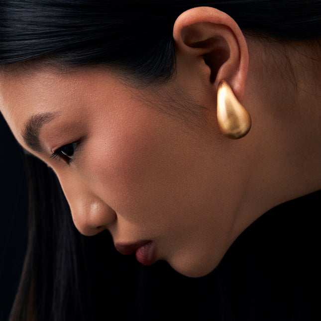 Gold plated earrings