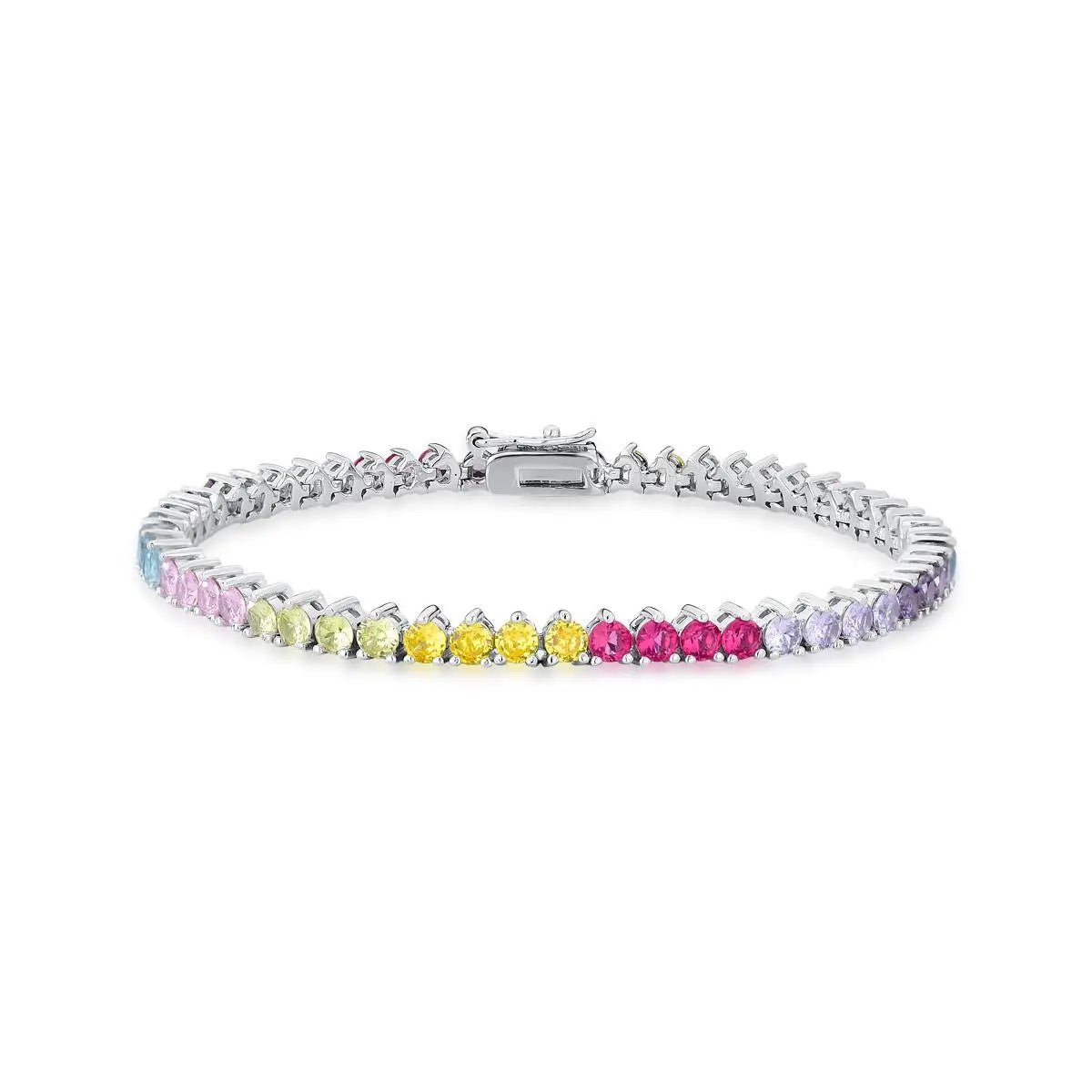 Rainbow Tennis Bracelet