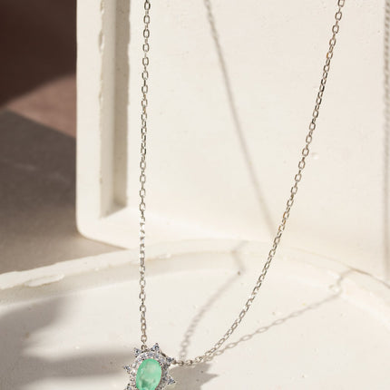 Zircônia tourmaline set