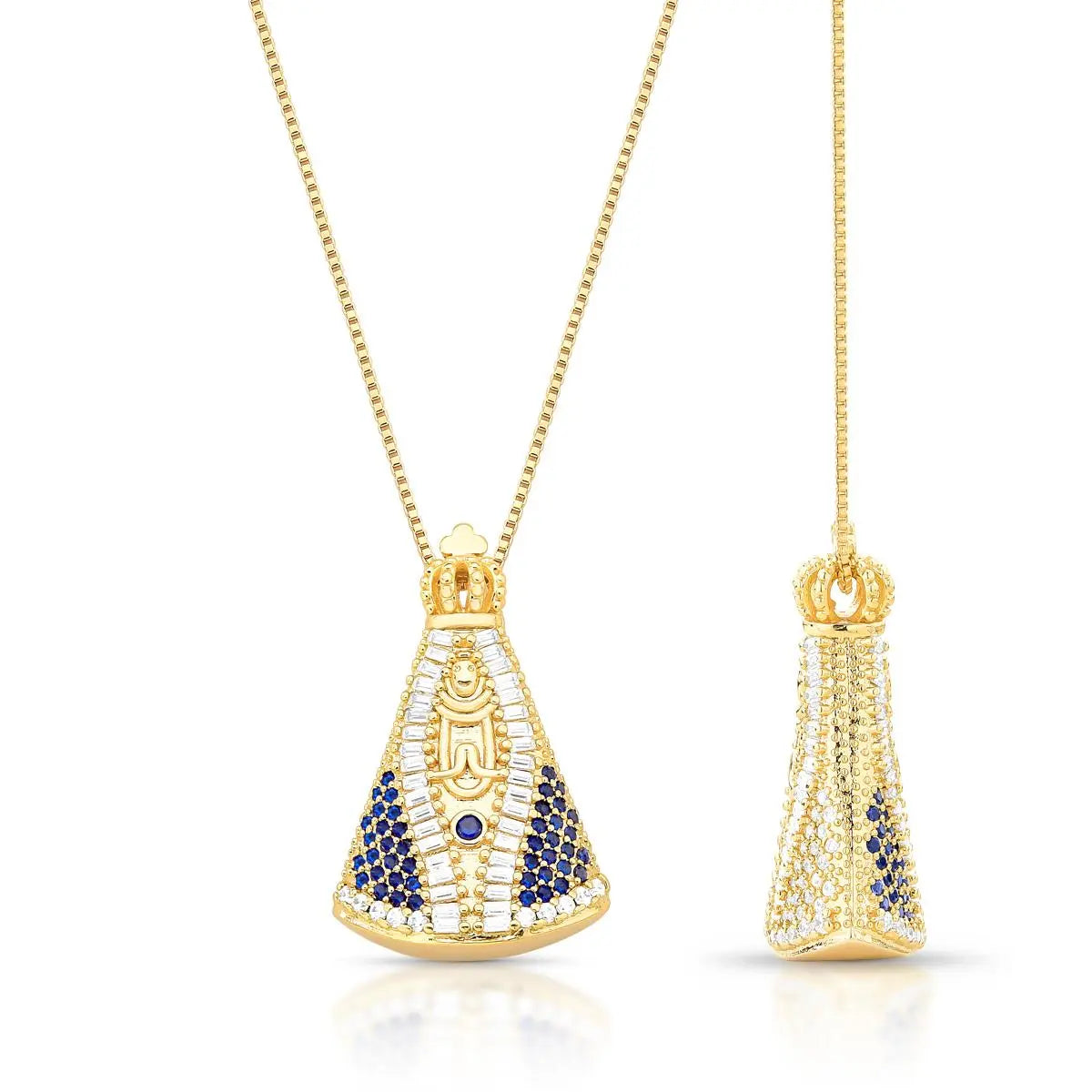 Our Lady of Aparecida Double-Sided Necklace
