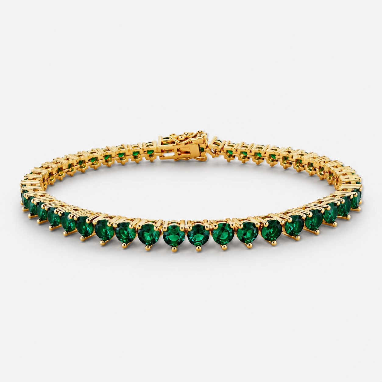 Emerald Zirconia Tennis Bracelet