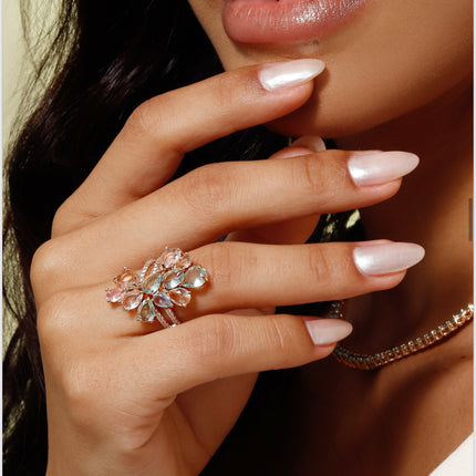 Crystal colours ring