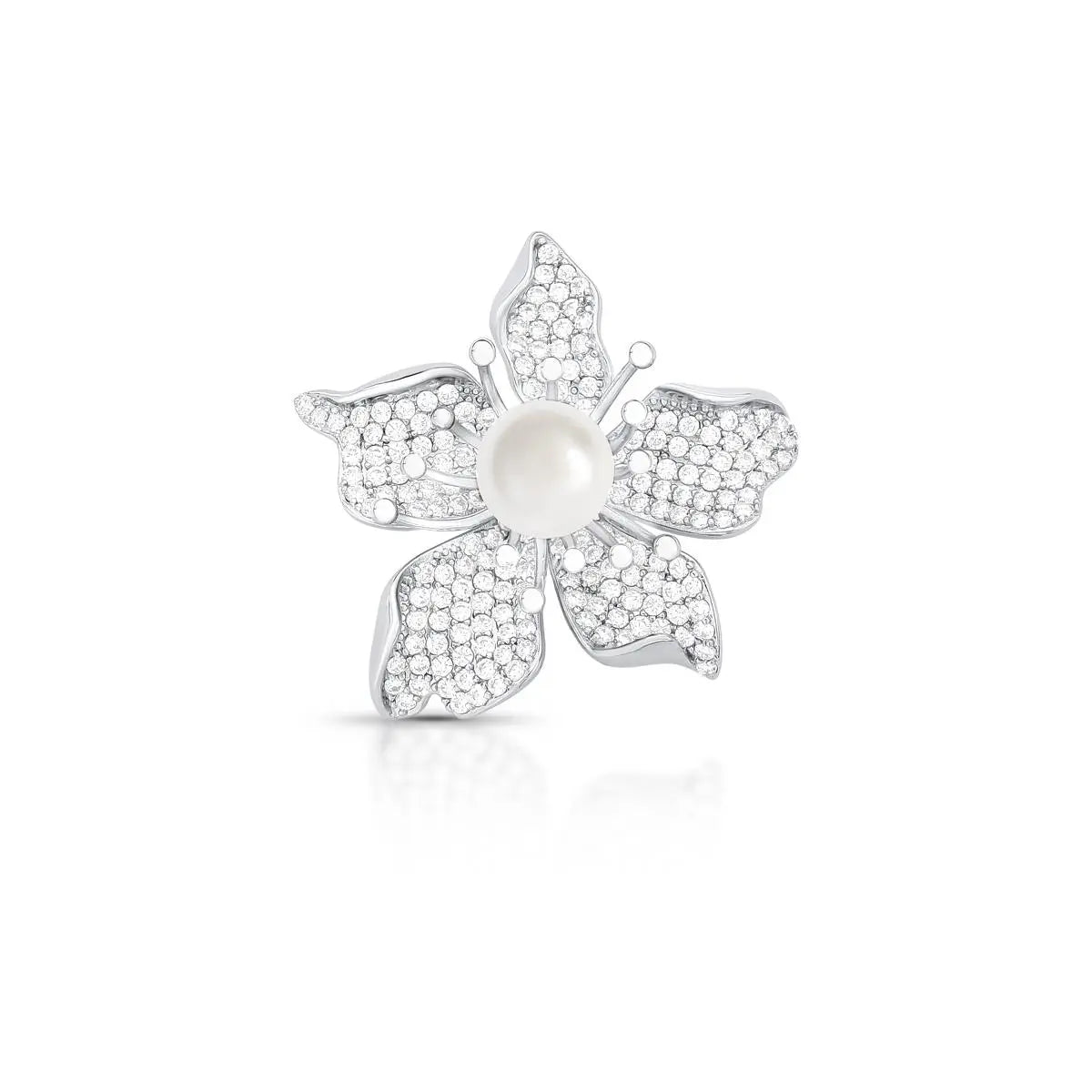Pearl Flower Brooch