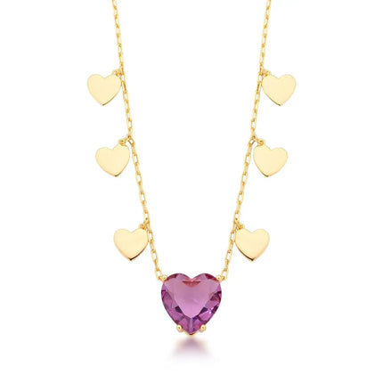 Crystal heart necklace
