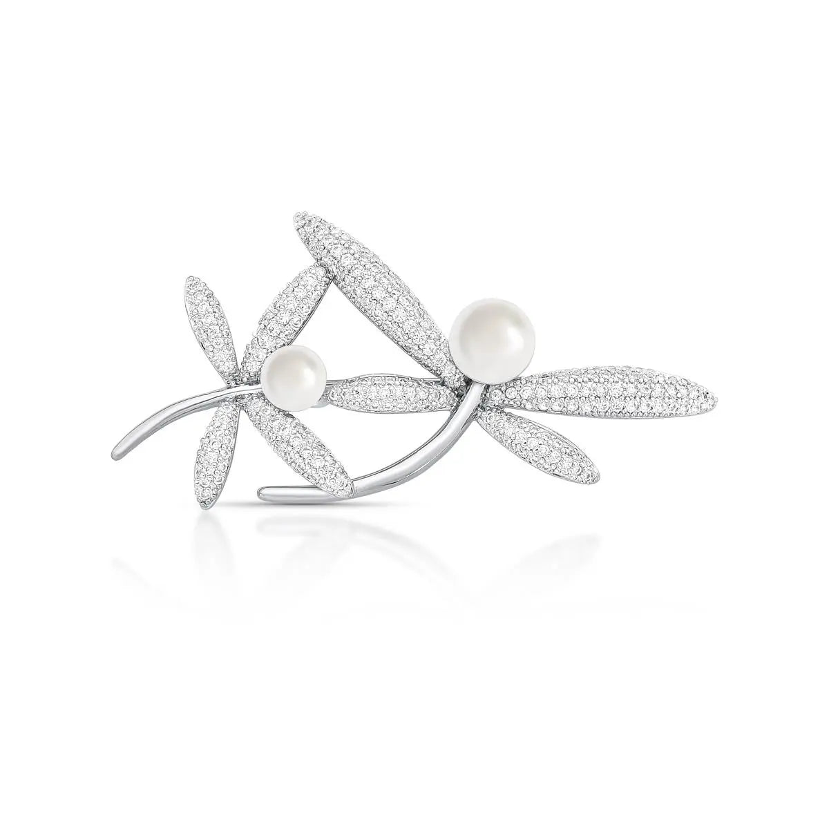 Dragonfly Pearl Brooch
