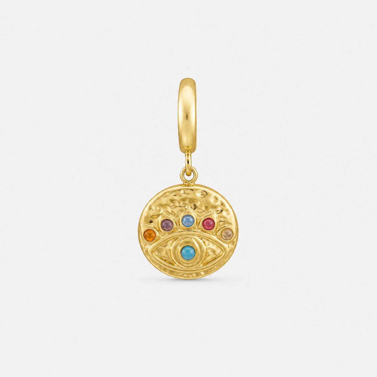 Gold Plated Multicolour Mandala Charm [Villa Valentina]