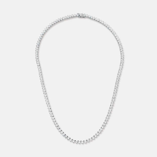 Sterling Silver Tennis Riviera zirconia necklace
