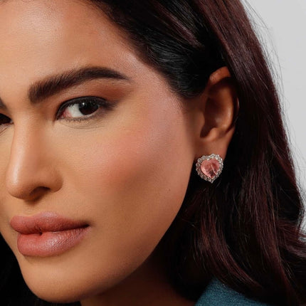 Crystal and zirconia heart set