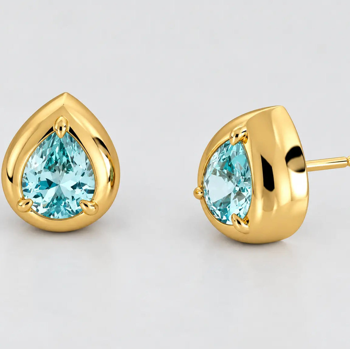 Gold March Birthstone Jewellery Set