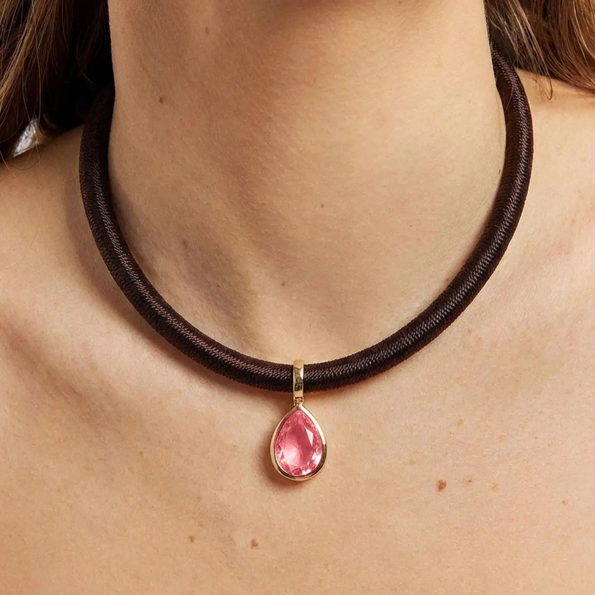 Crystal Drop Charm Pendant
