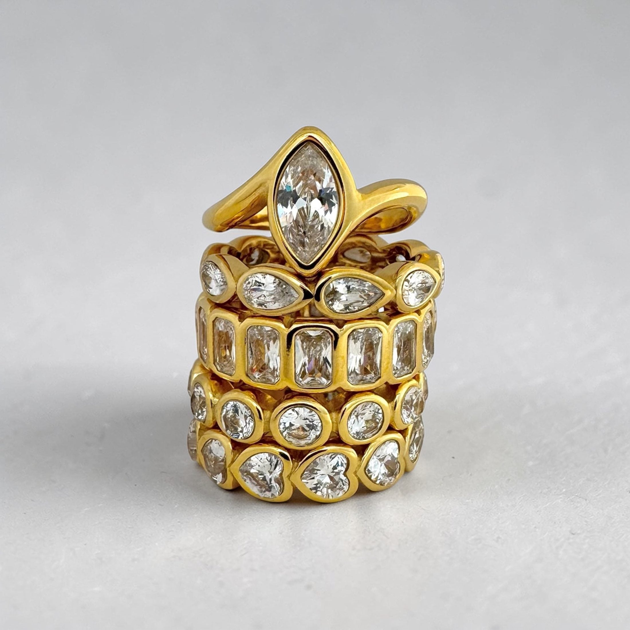 heart zirconia ring