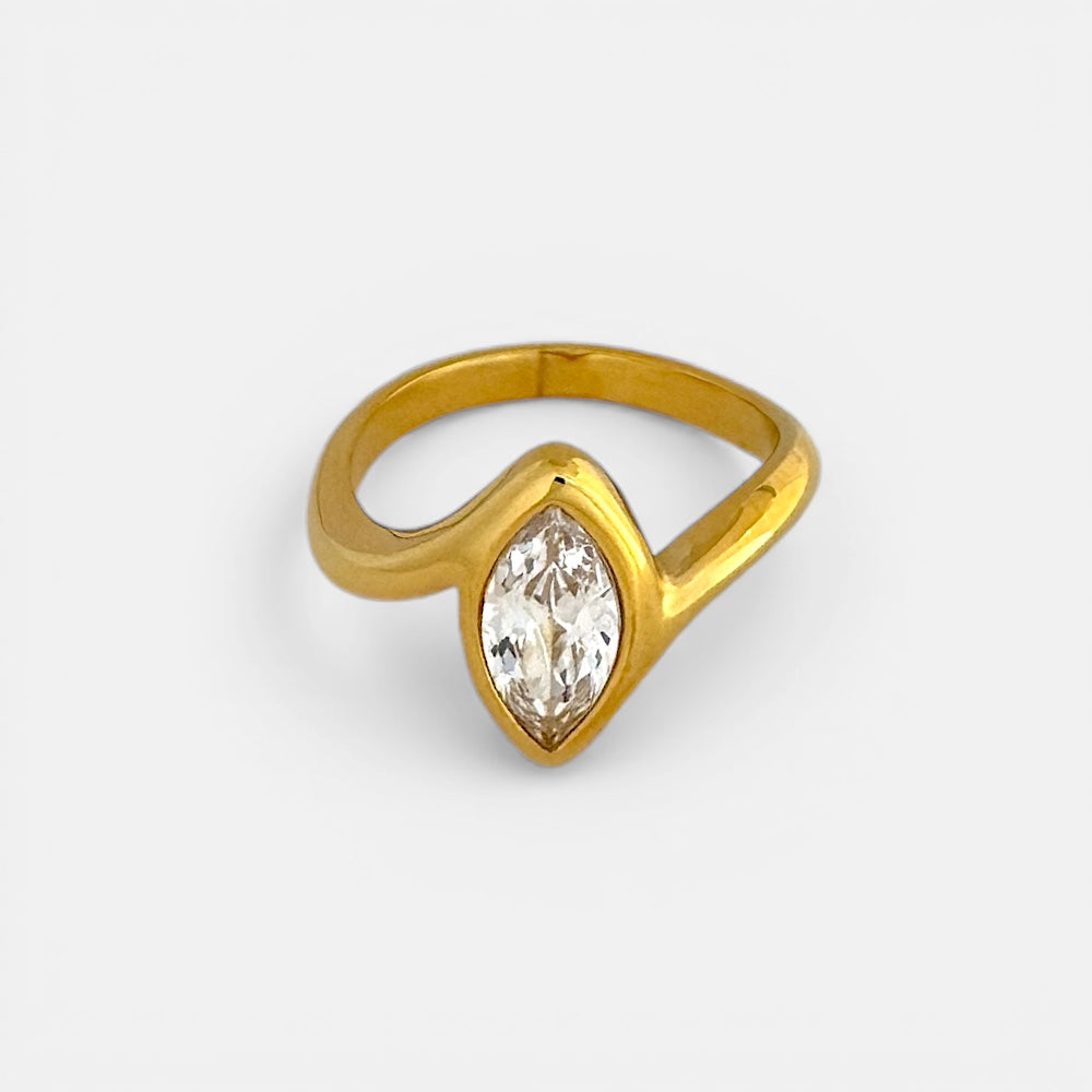 Teardrop Steel Ring