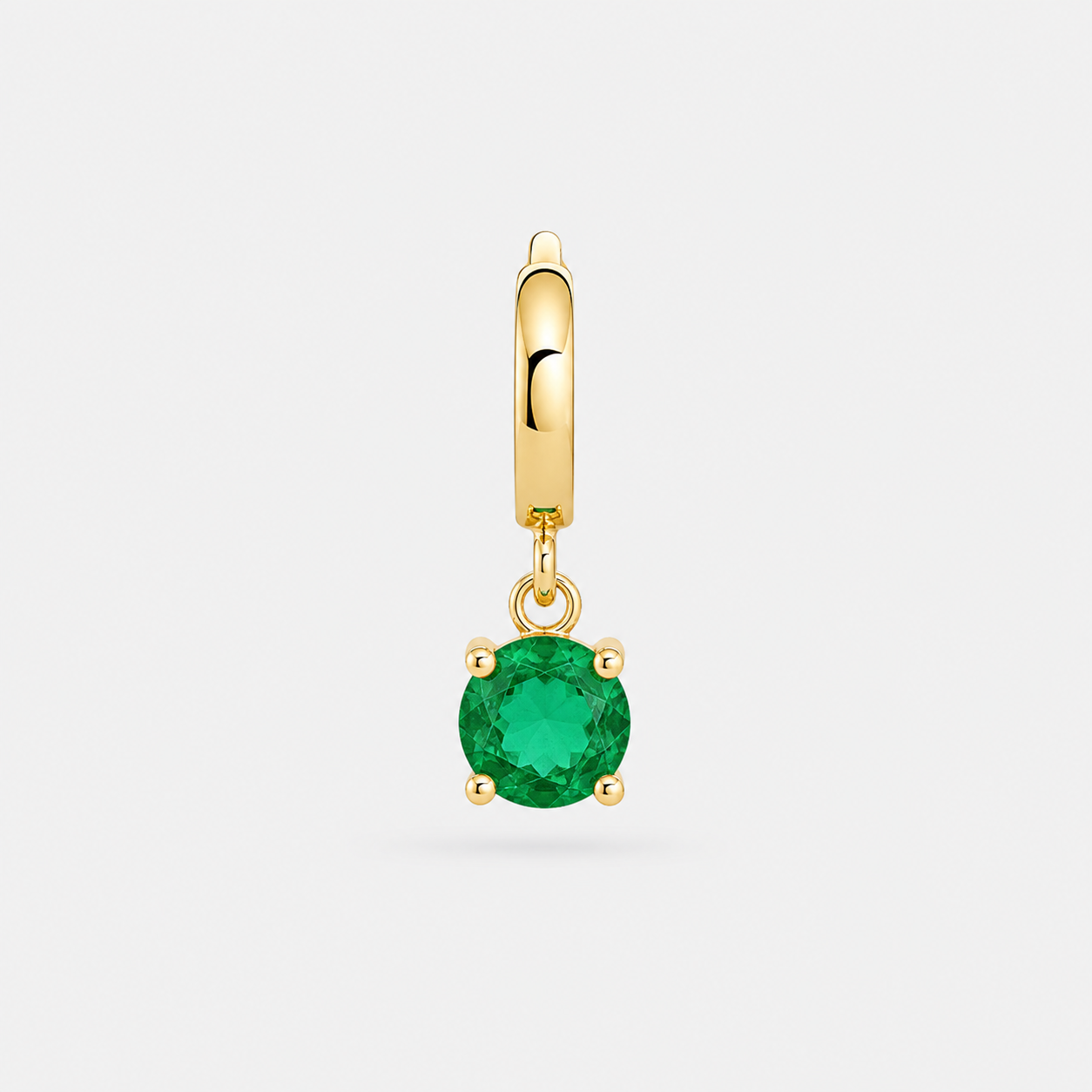 May Birthstone Charm Gold Plated [Villa Valentina]
