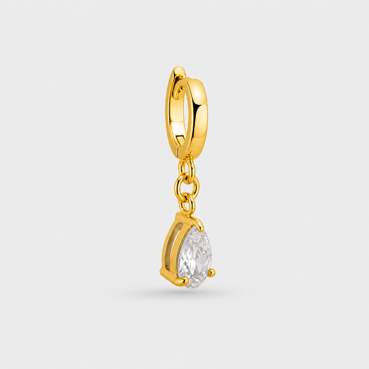 April Birthstone Charm gold Plated [Villa Valentina]